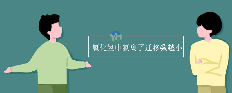 與氯化氫和氯化鉀相比，為什么氫的導(dǎo)電性強(qiáng)，氯的遷移數(shù)較少？